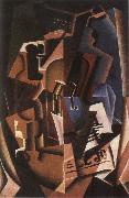 Juan Gris Still life fiddle and newspaper oil painting picture wholesale